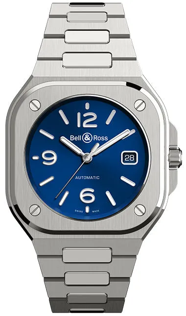 Bell & Ross BR 05 Auto Blue Steel Bracelet Watch sold by C.W. Sellors