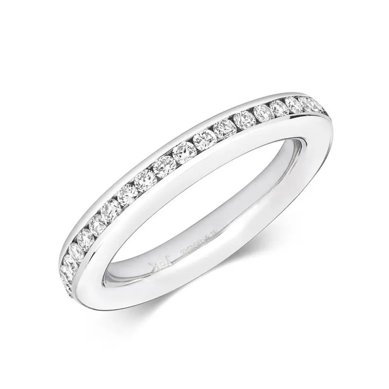 18ct White Gold 1.00ct Diamond Brilliant Cut Eternity Ring made by C.W. Sellors