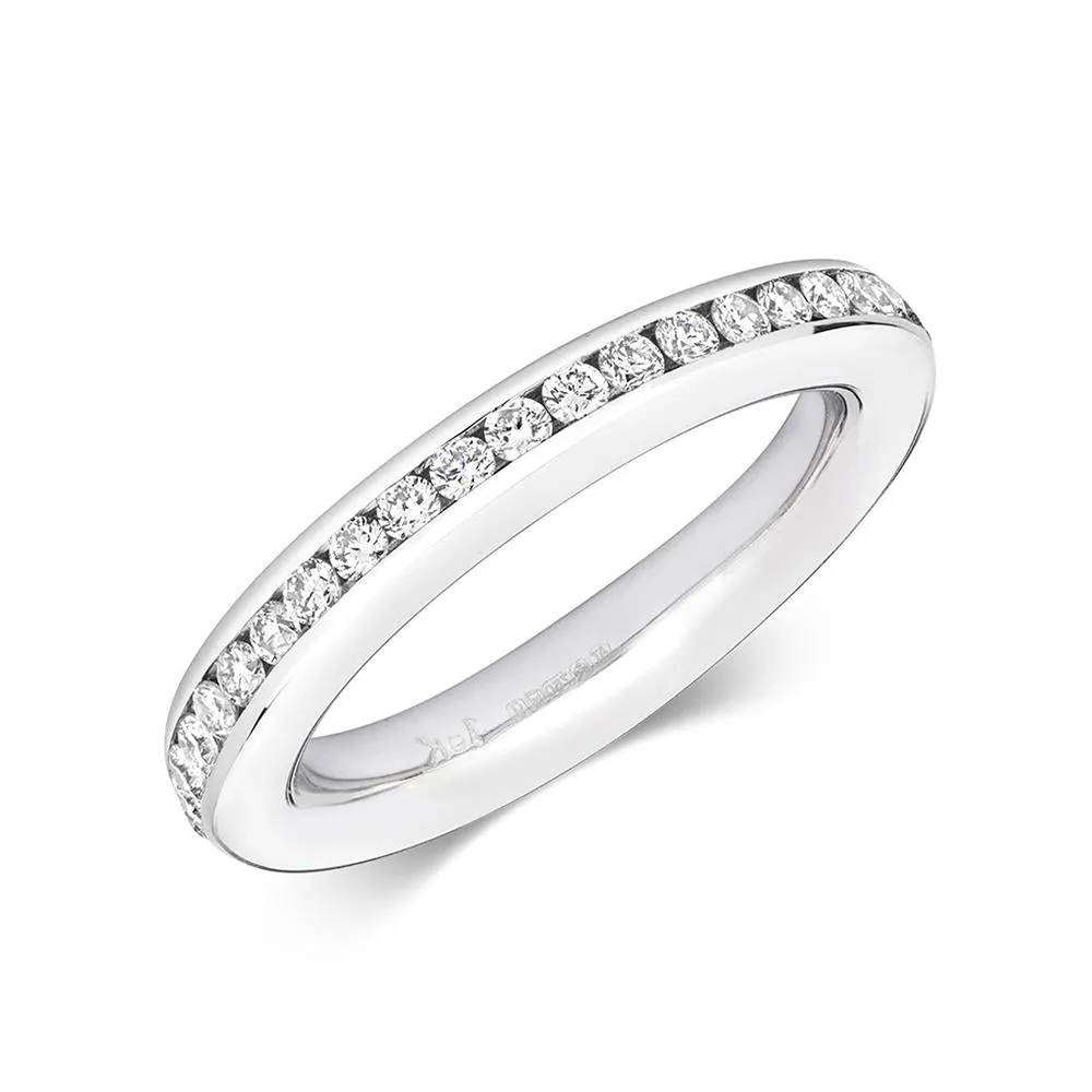 18ct White Gold 1.00ct Diamond Brilliant Cut Eternity Ring sold by C.W. Sellors