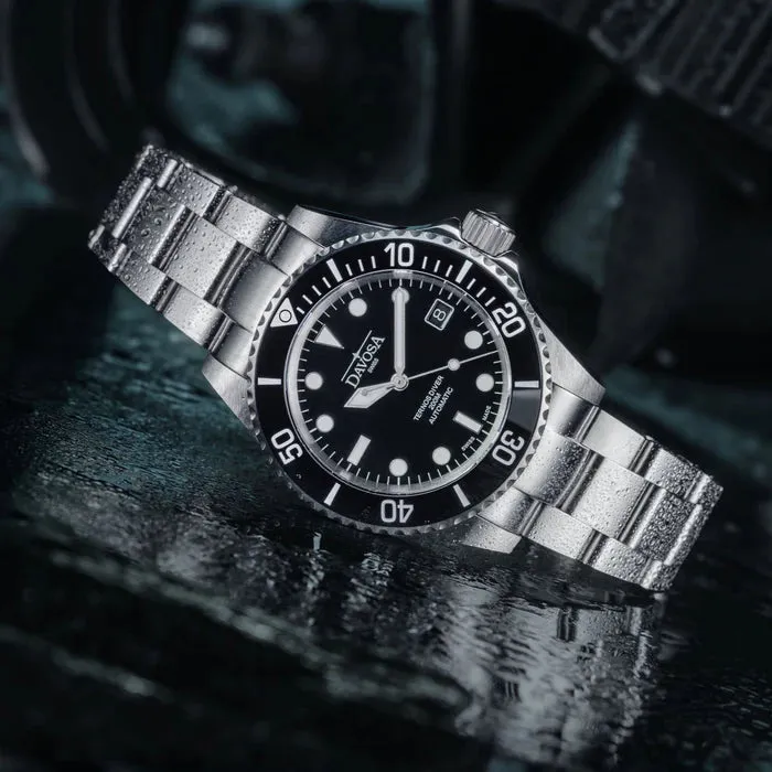 Davosa Watch Ternos Diver Black Dial Tri Link sold by C.W. Sellors product image thumbnail 2