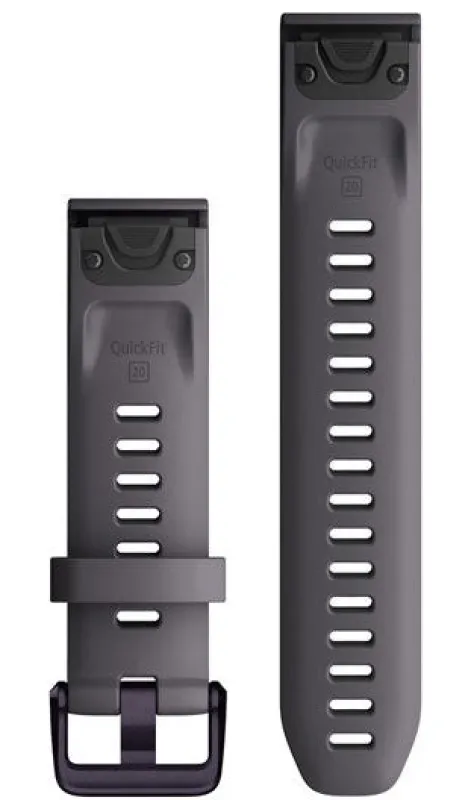 Garmin Strap QuickFit 20 Shale Grey/Amethyst Hardware D made by Garmin