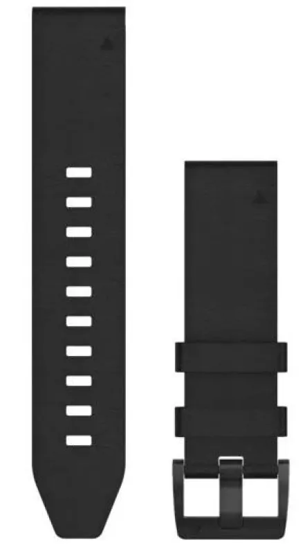 Garmin Strap QuickFit 22 Black Leather made by Garmin