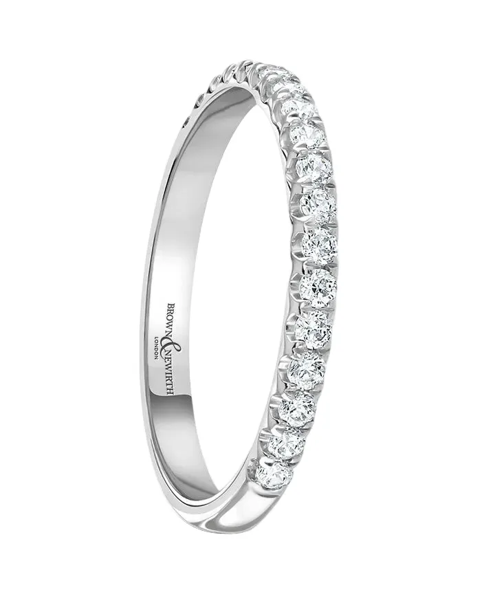 Platinum 0.25ct Diamond Half Eternity Ring sold by C.W. Sellors