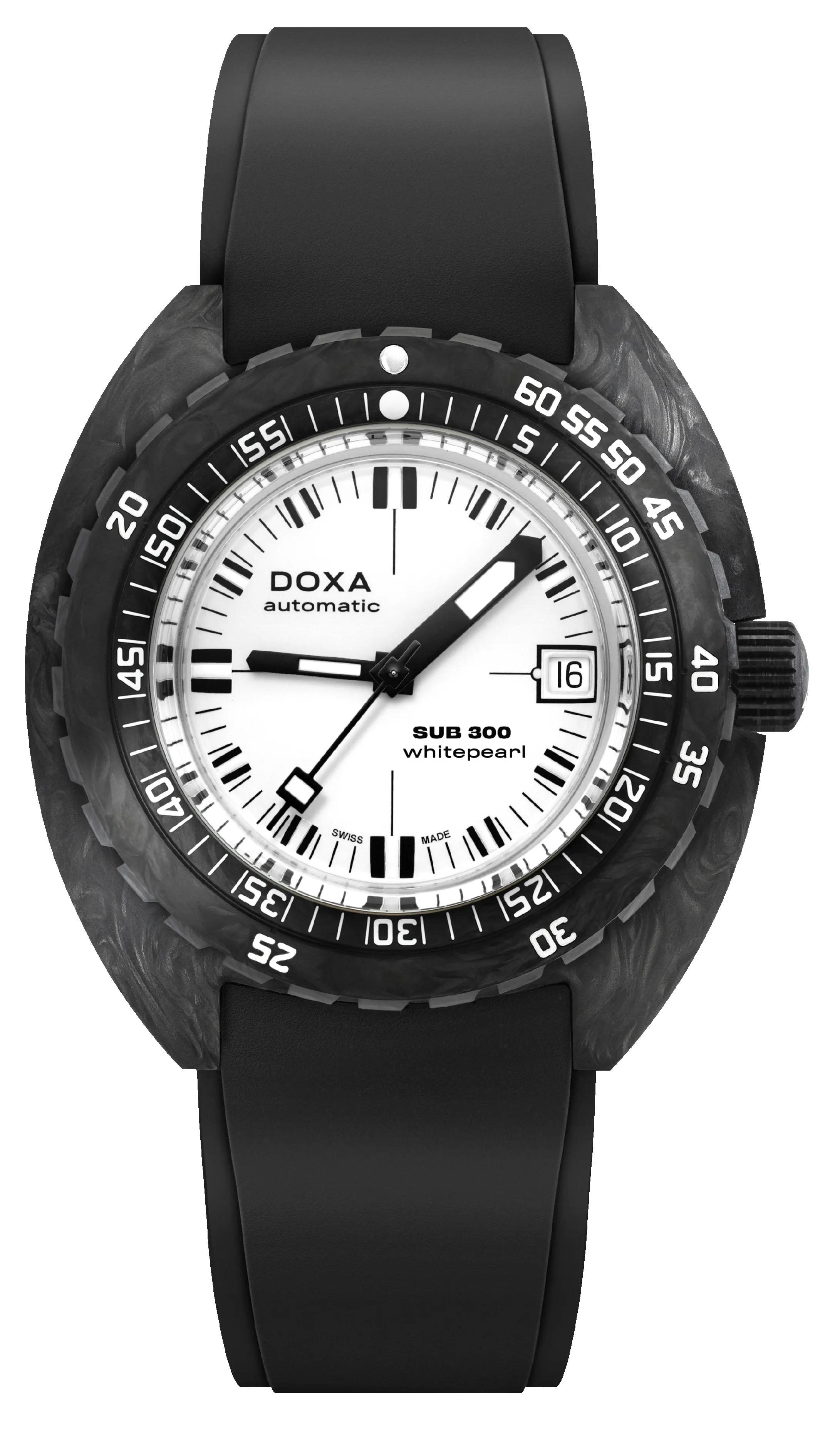 Doxa Sub 300 Carbon Whitepearl Watch sold by C.W. Sellors