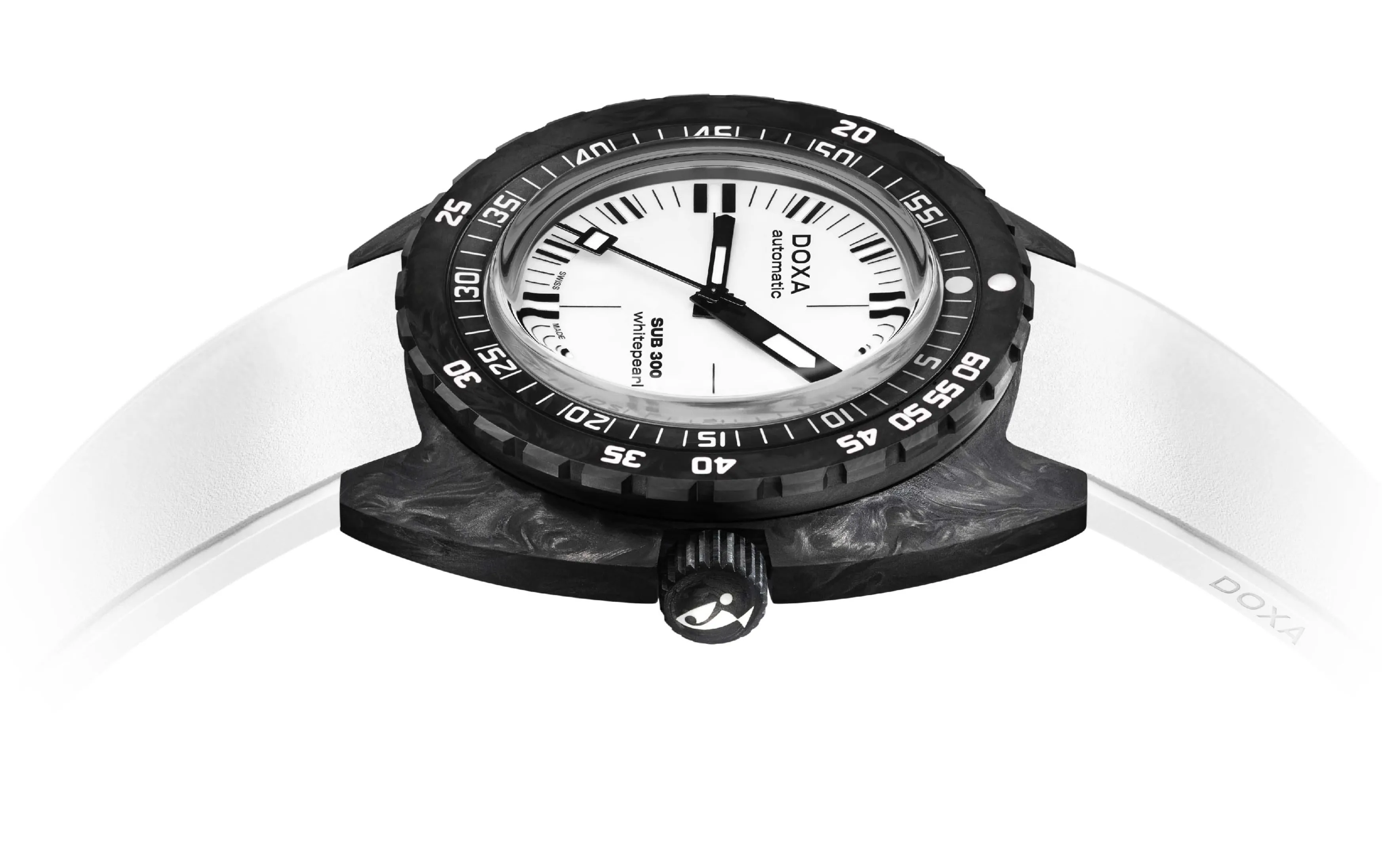 Doxa SUB 300 Whitepearl Carbon Watch sold by C.W. Sellors product image thumbnail 4