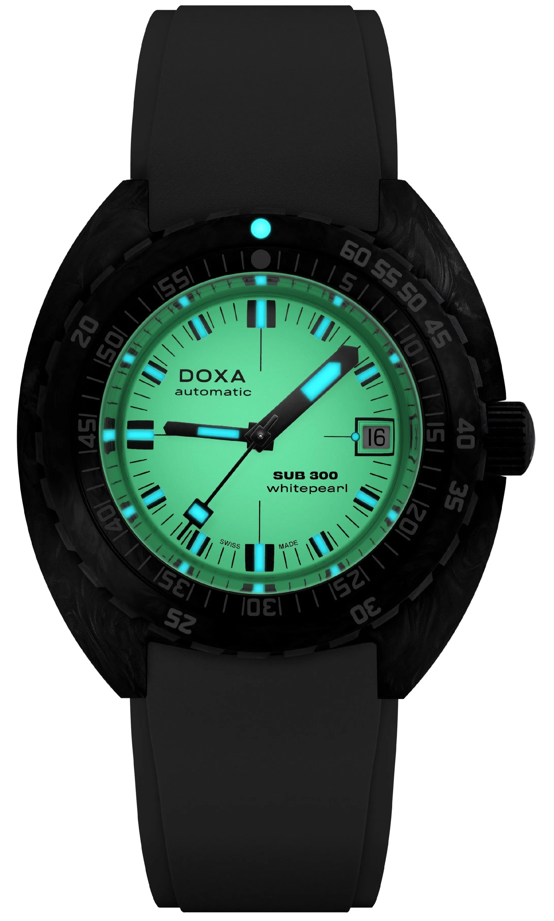 Doxa SUB 300 Whitepearl Carbon Watch sold by C.W. Sellors product image thumbnail 2