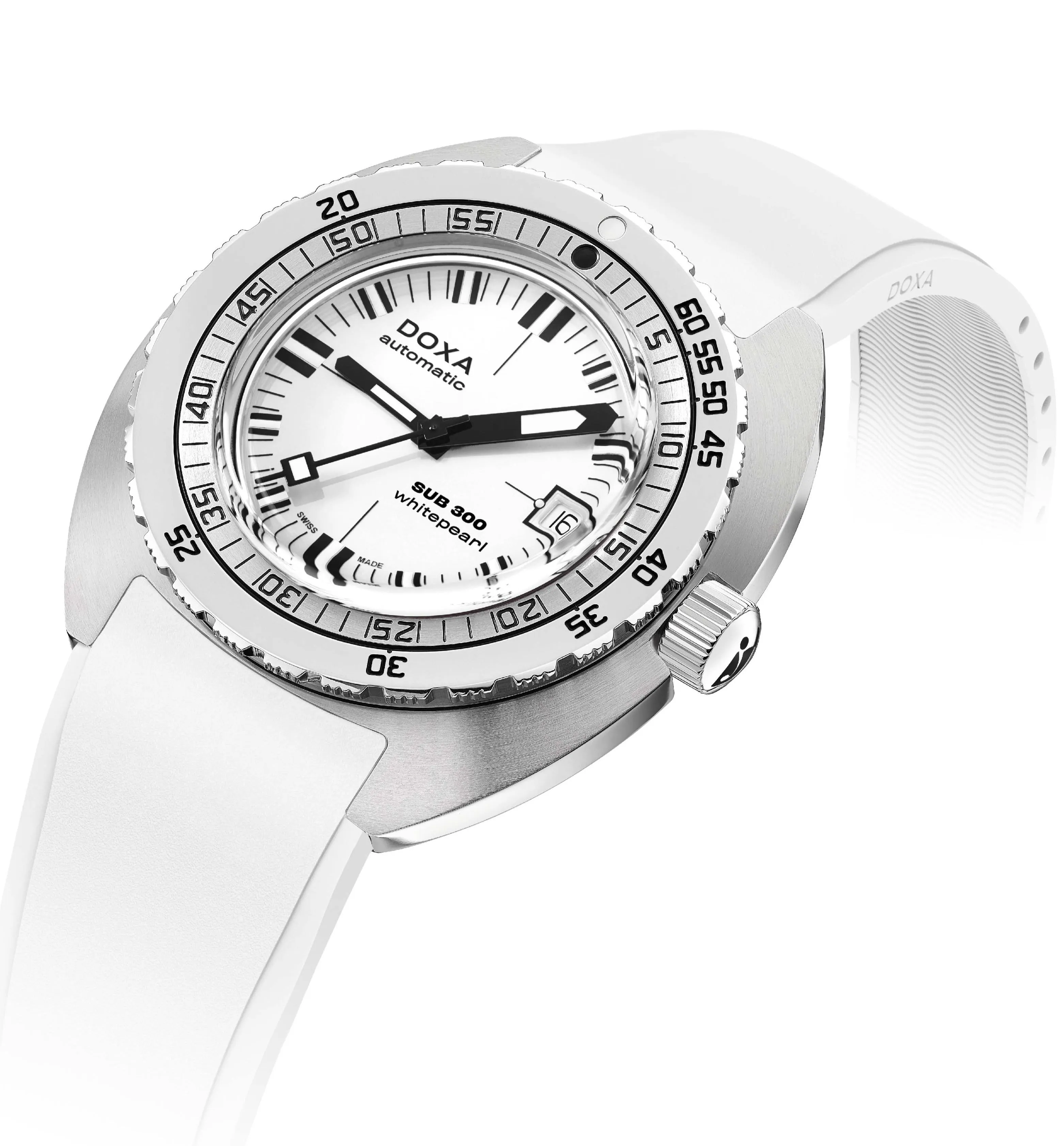 Doxa SUB 300 Whitepearl Rubber Watch sold by C.W. Sellors product image thumbnail 2