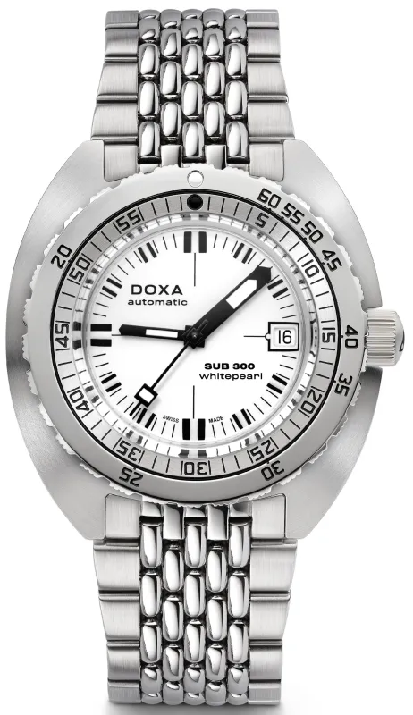 Doxa SUB 300 Whitepearl Bracelet Watch made by C.W. Sellors