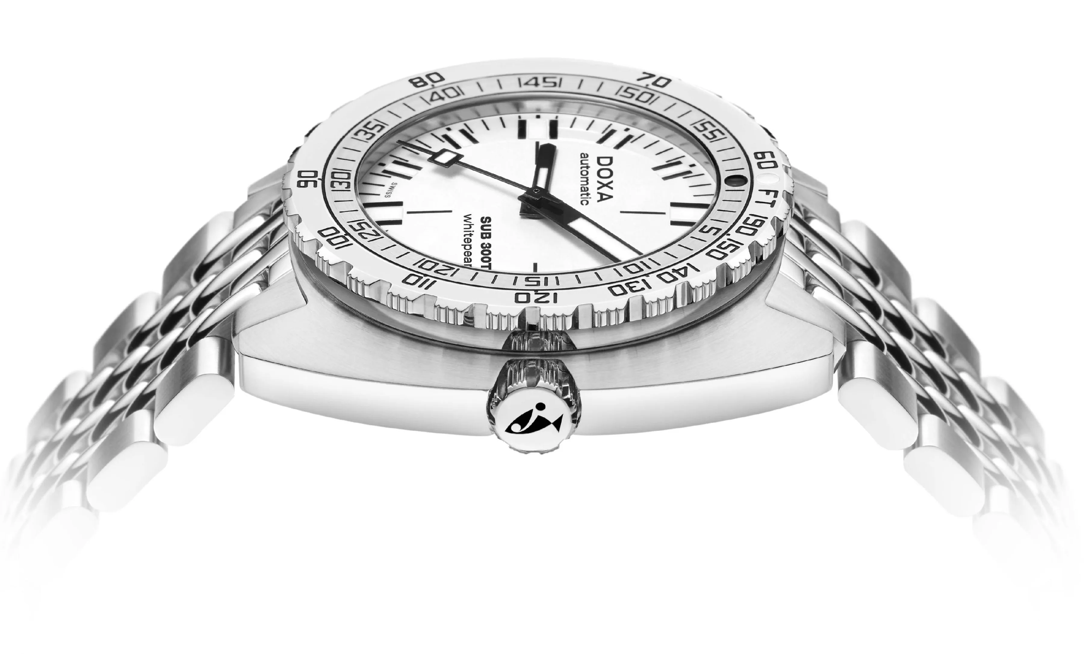Doxa SUB 300T Whitepearl Bracelet Watch sold by C.W. Sellors product image thumbnail 3