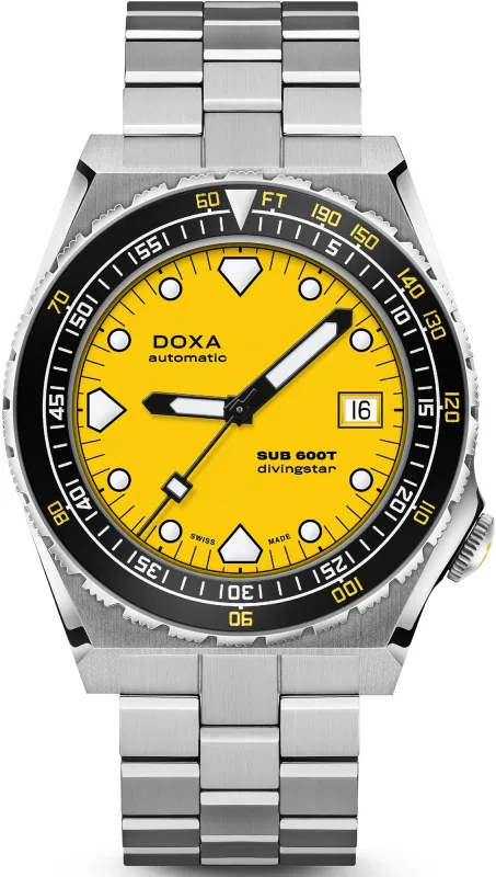 Doxa SUB 600T Divingstar Bracelet Watch made by C.W. Sellors