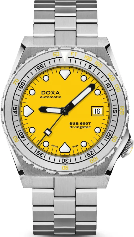 Doxa SUB 600T Divingstar Bracelet Watch made by C.W. Sellors