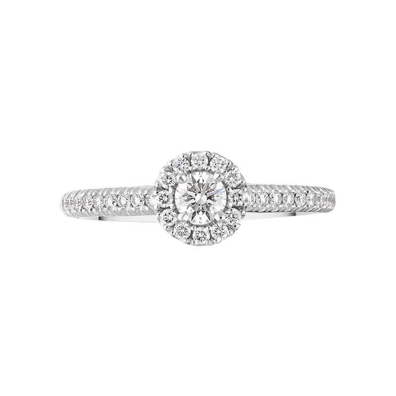 18ct White Gold Diamond Round Cluster Ring sold by C.W. Sellors product image thumbnail 2