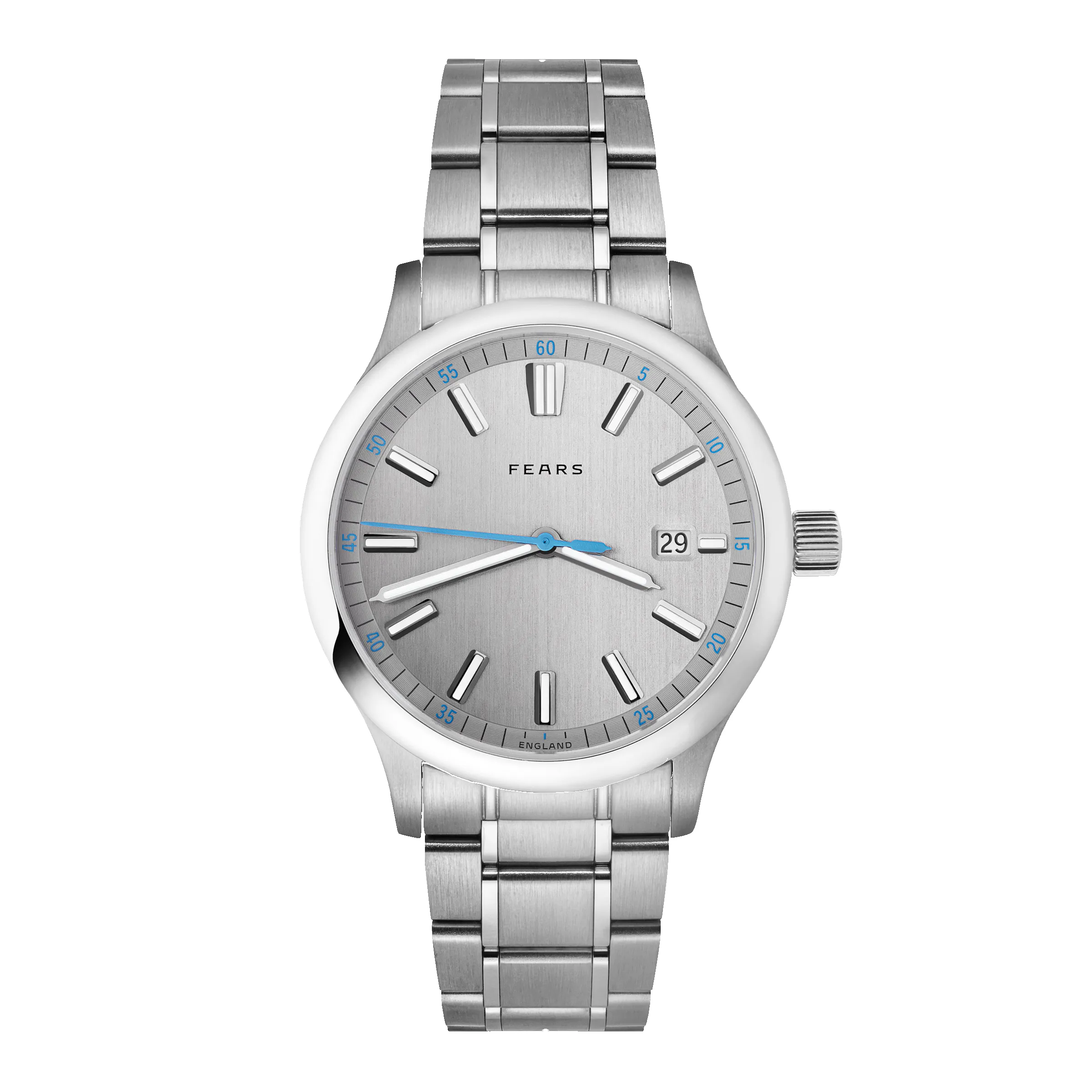 Fears Redcliff 39.5 Date Pewter Grey Bracelet Watch sold by C.W. Sellors