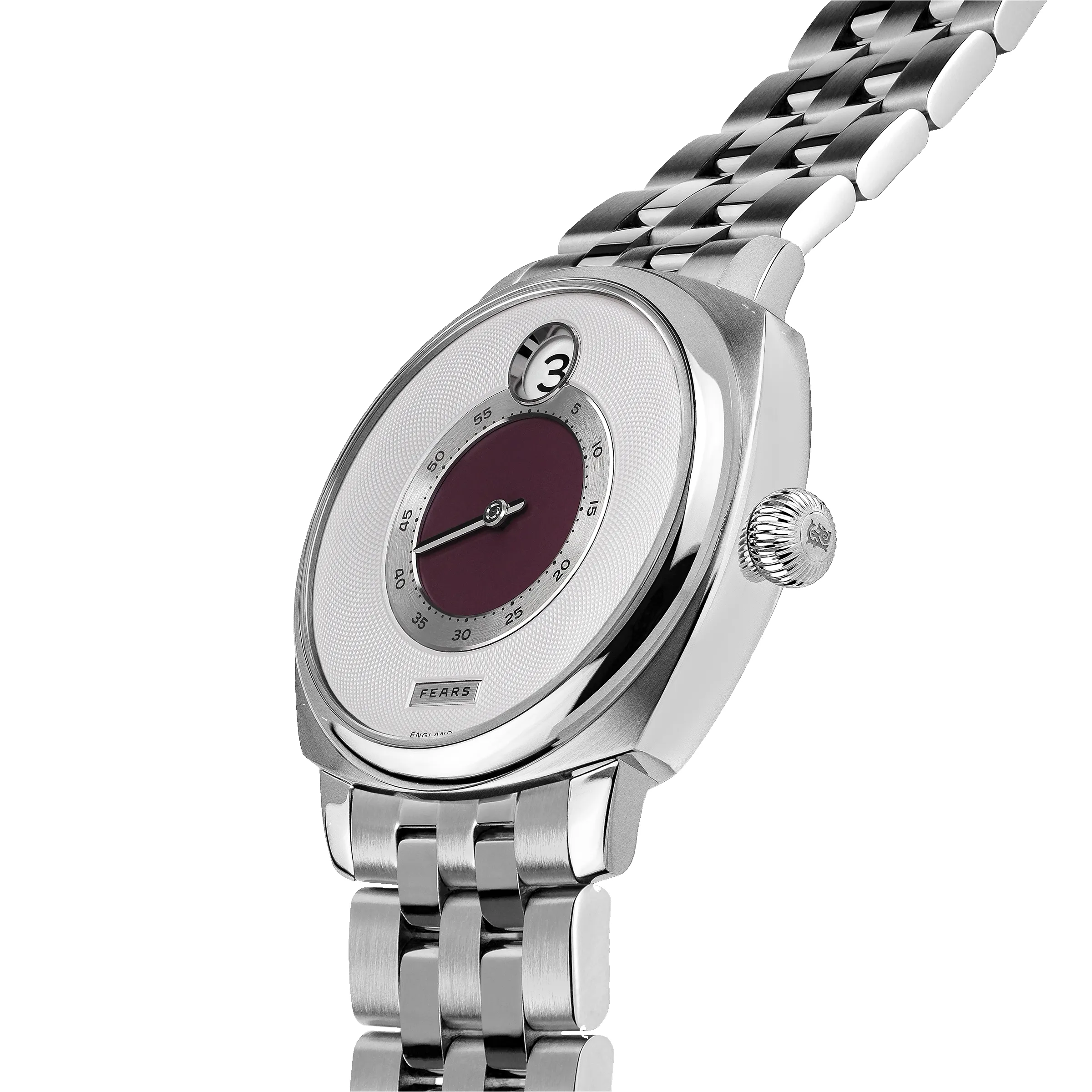 Fears Brunswick 40.5 Jump Hour Barleycorn Bracelet Watch sold by C.W. Sellors product image thumbnail 2