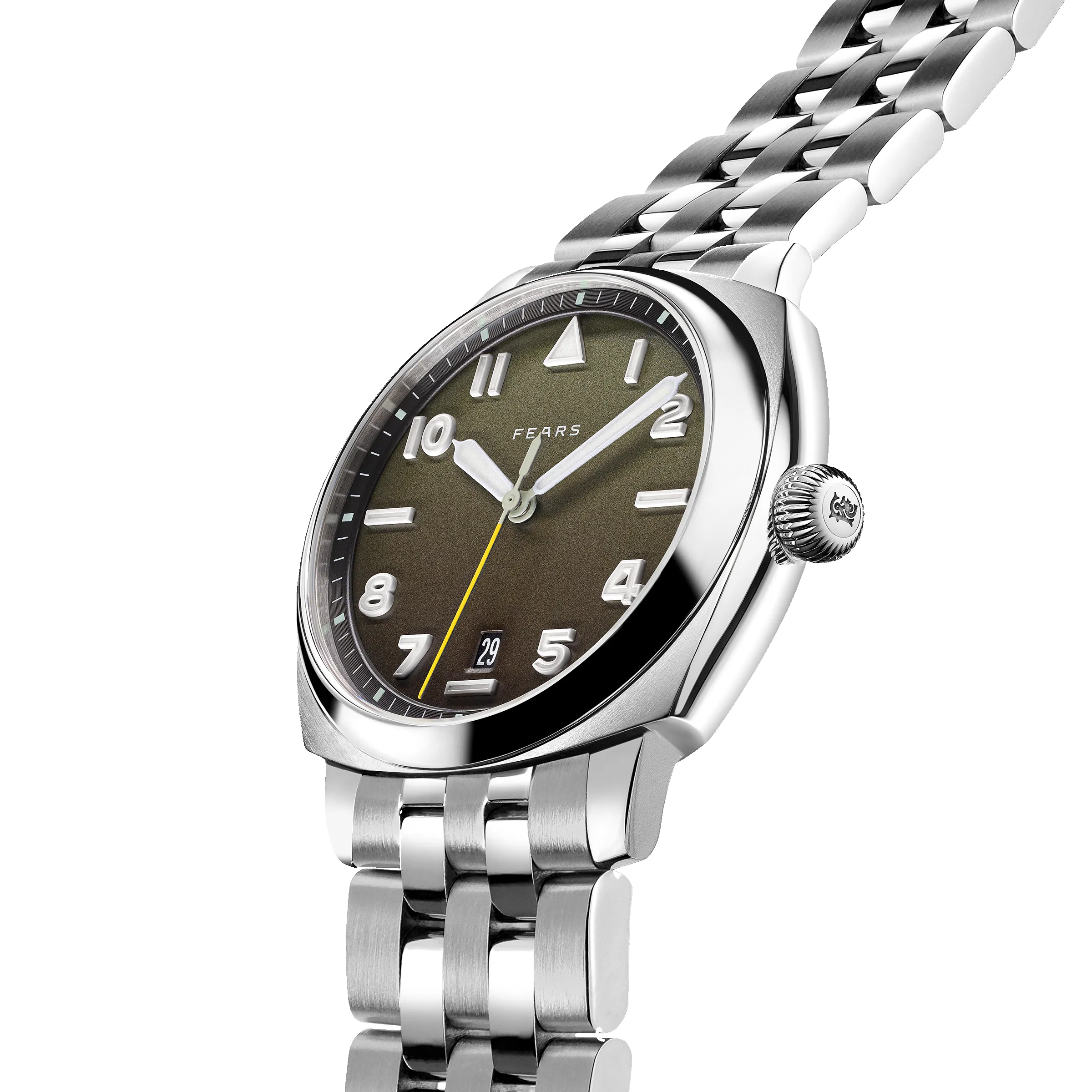 Fears Brunswick 40 Filton Squadron Green Bracelet Watch sold by C.W. Sellors product image thumbnail 2