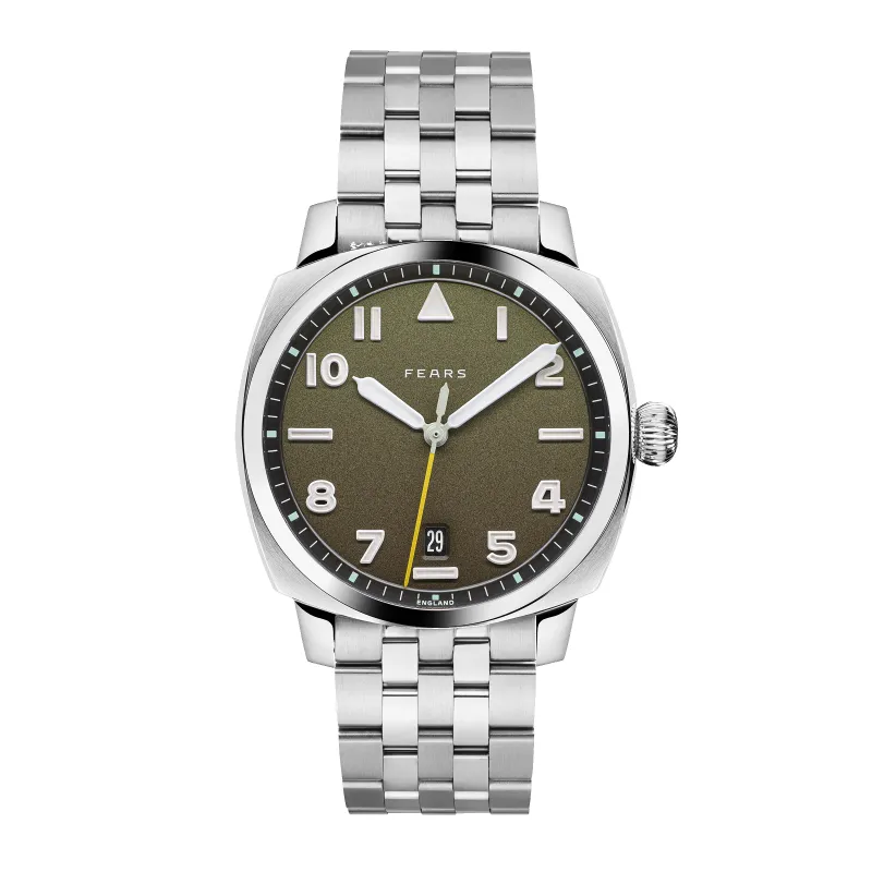 Fears Brunswick 40 Filton Squadron Green Bracelet Watch made by C.W. Sellors