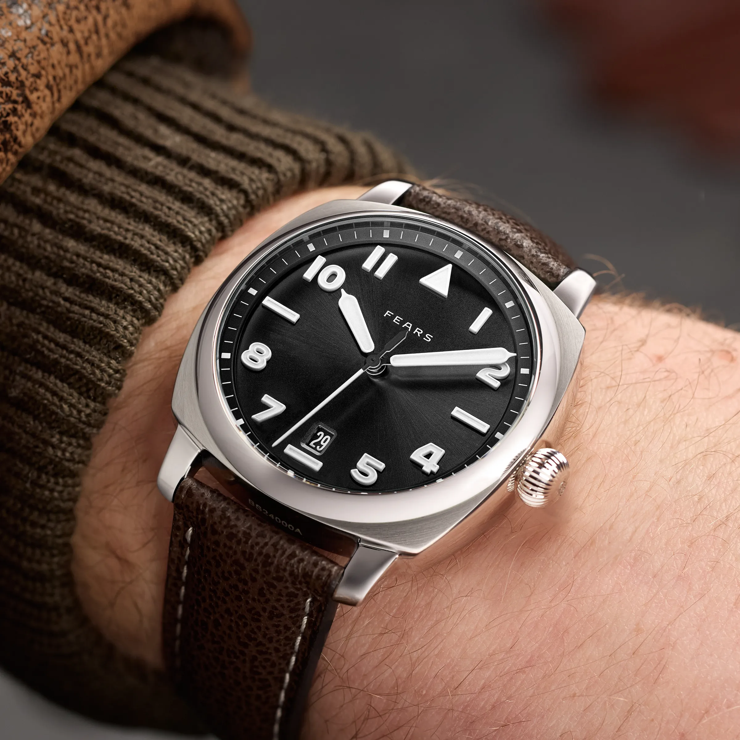 Fears Brunswick 40 Filton Raven Black Bracelet Watch sold by C.W. Sellors product image thumbnail 3