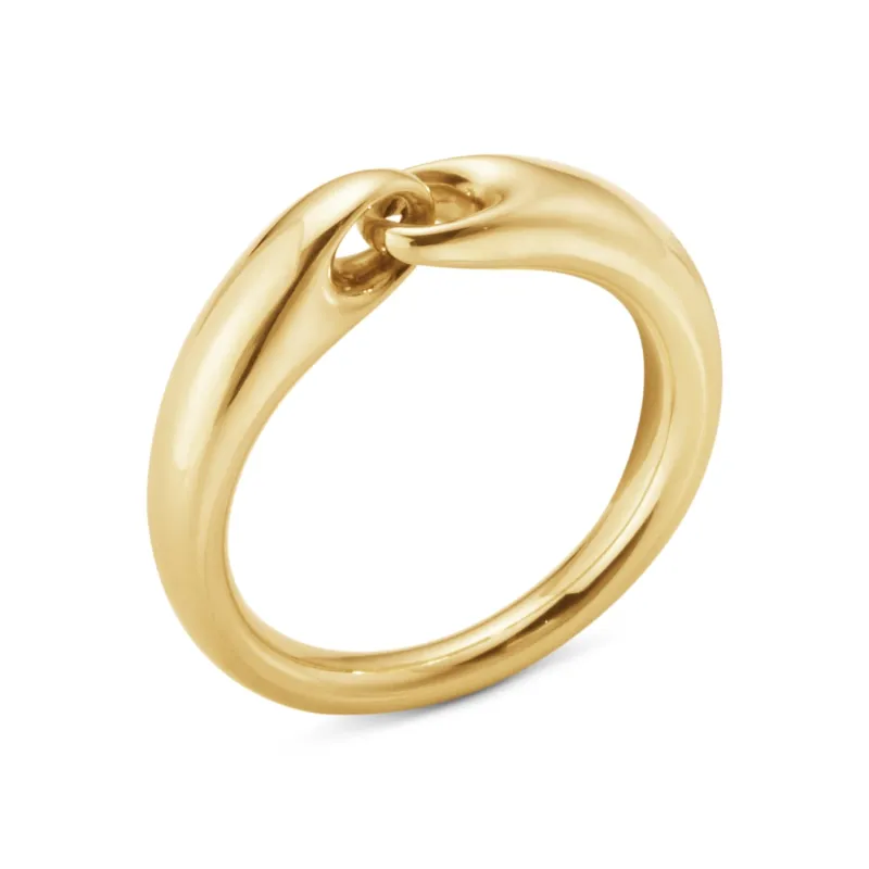 Georg Jensen Reflect 18ct Yellow Gold Small Ring made by Georg Jensen