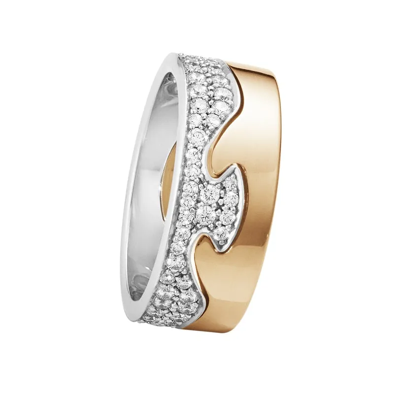 Georg Jensen Fusion 18ct Gold Diamond Two Piece Ring sold by C.W. Sellors
