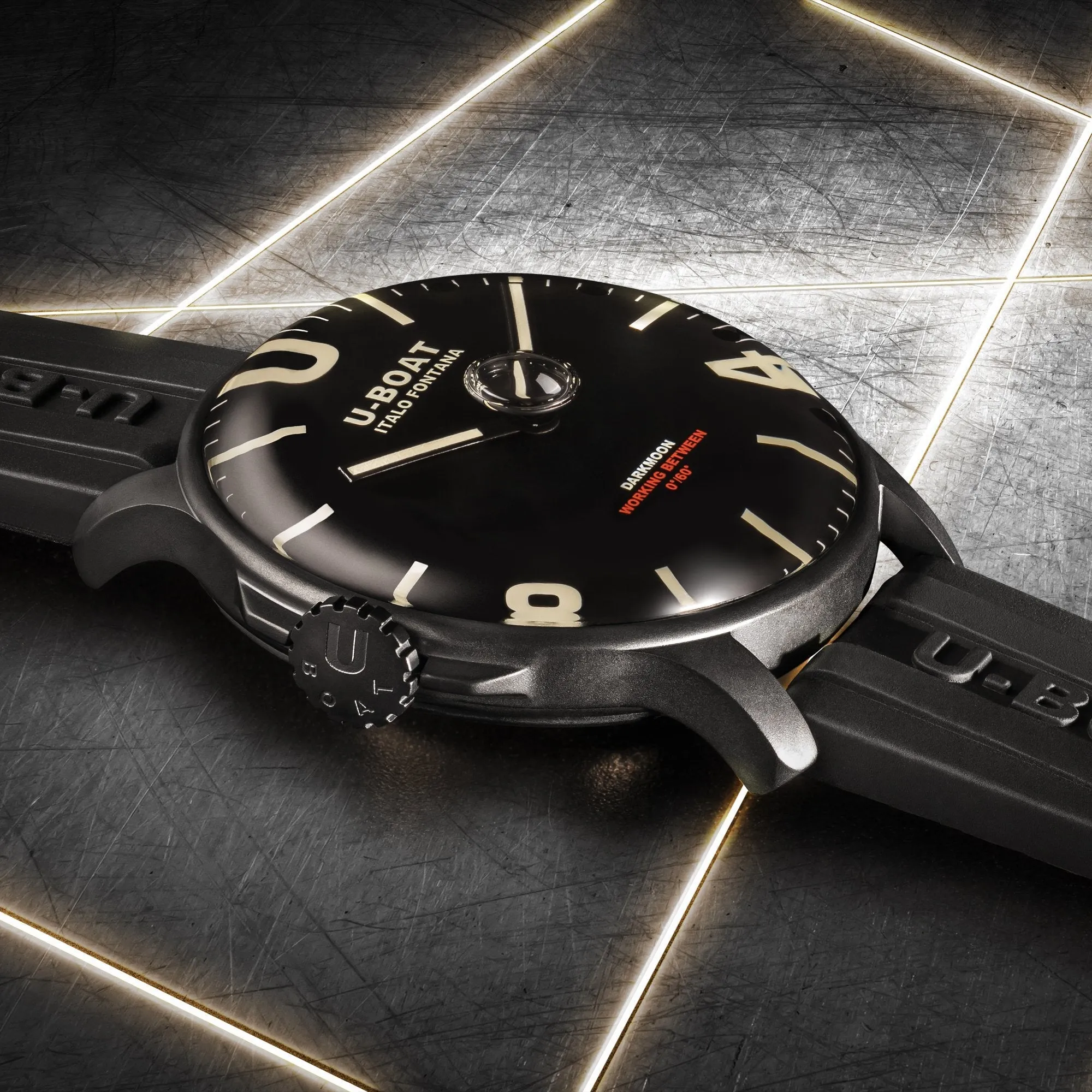 U-Boat Darkmoon 44 Black PVD Watch sold by C.W. Sellors product image thumbnail 2