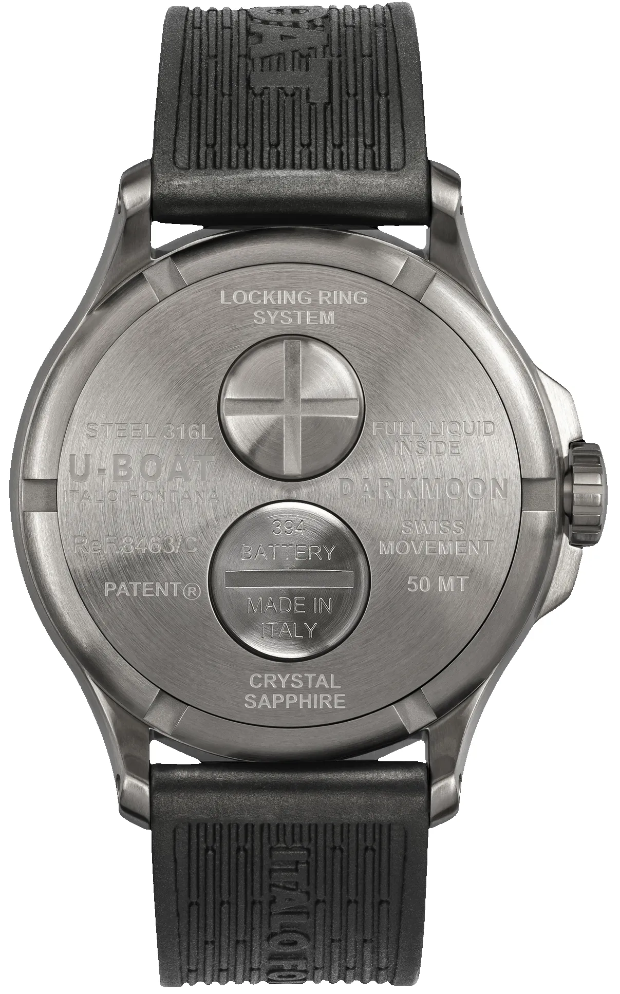 U-Boat Darkmoon 44 Black SS Watch sold by C.W. Sellors product image thumbnail 2