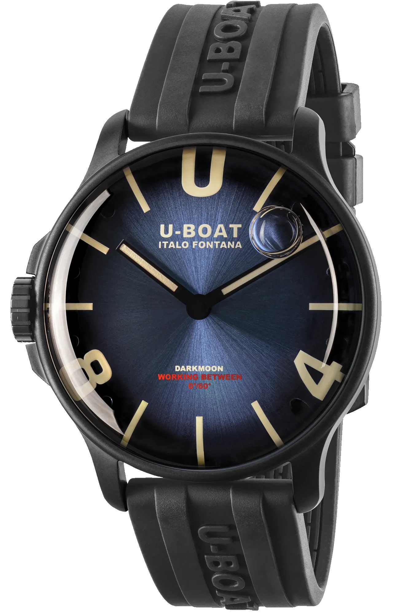 U-Boat Darkmoon Imperial Blue PVD Watch sold by C.W. Sellors