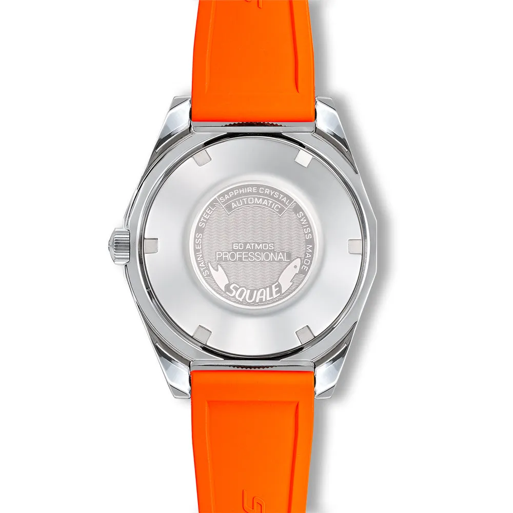 Squale Matic S Orange Mosaic Rubber Watch sold by C.W. Sellors product image thumbnail 3