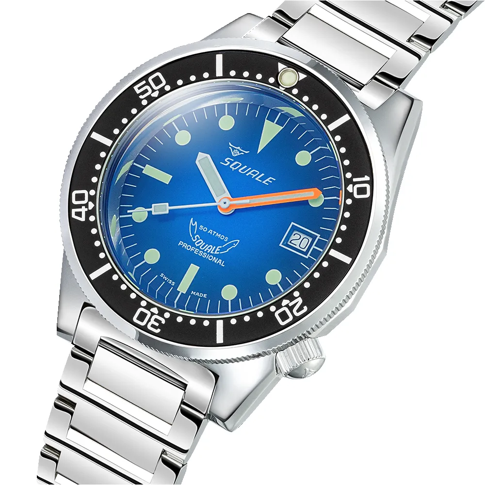 Squale 1521 Blue Ray Bracelet Watch sold by C.W. Sellors product image thumbnail 3