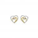 Hot Diamonds Silver & 18ct Interwoven Heart Earrings sold by C.W. Sellors product image thumbnail 3