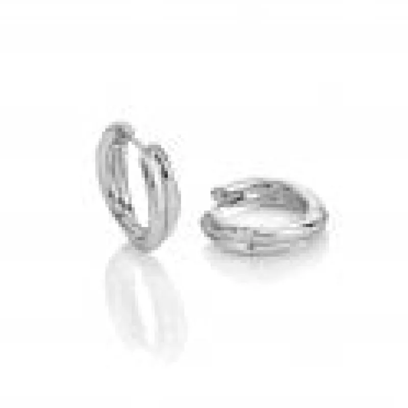 Hot Diamonds Silver Aura Hoop Earrings made by Hot Diamonds