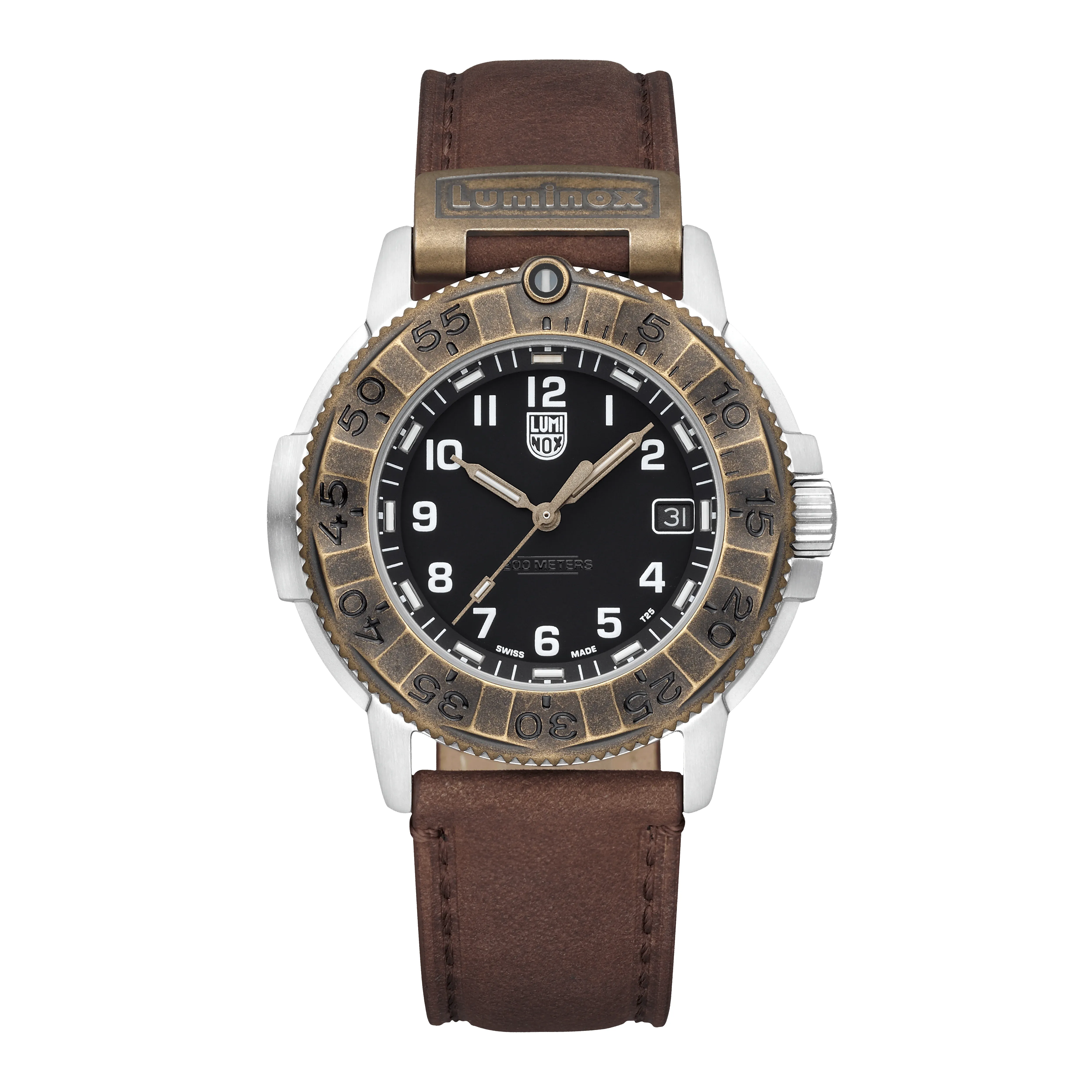 Luminox Adventure 1300 Series Watch Brown Leather sold by C.W. Sellors