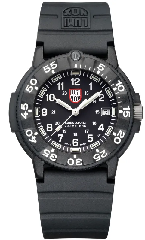 Luminox Sea Original Navy Seal 3000 Series Black Watch made by C.W. Sellors