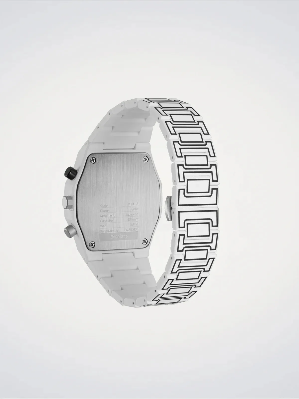 D1 Milano White Sketch Polychrono Watch sold by C.W. Sellors product image thumbnail 4