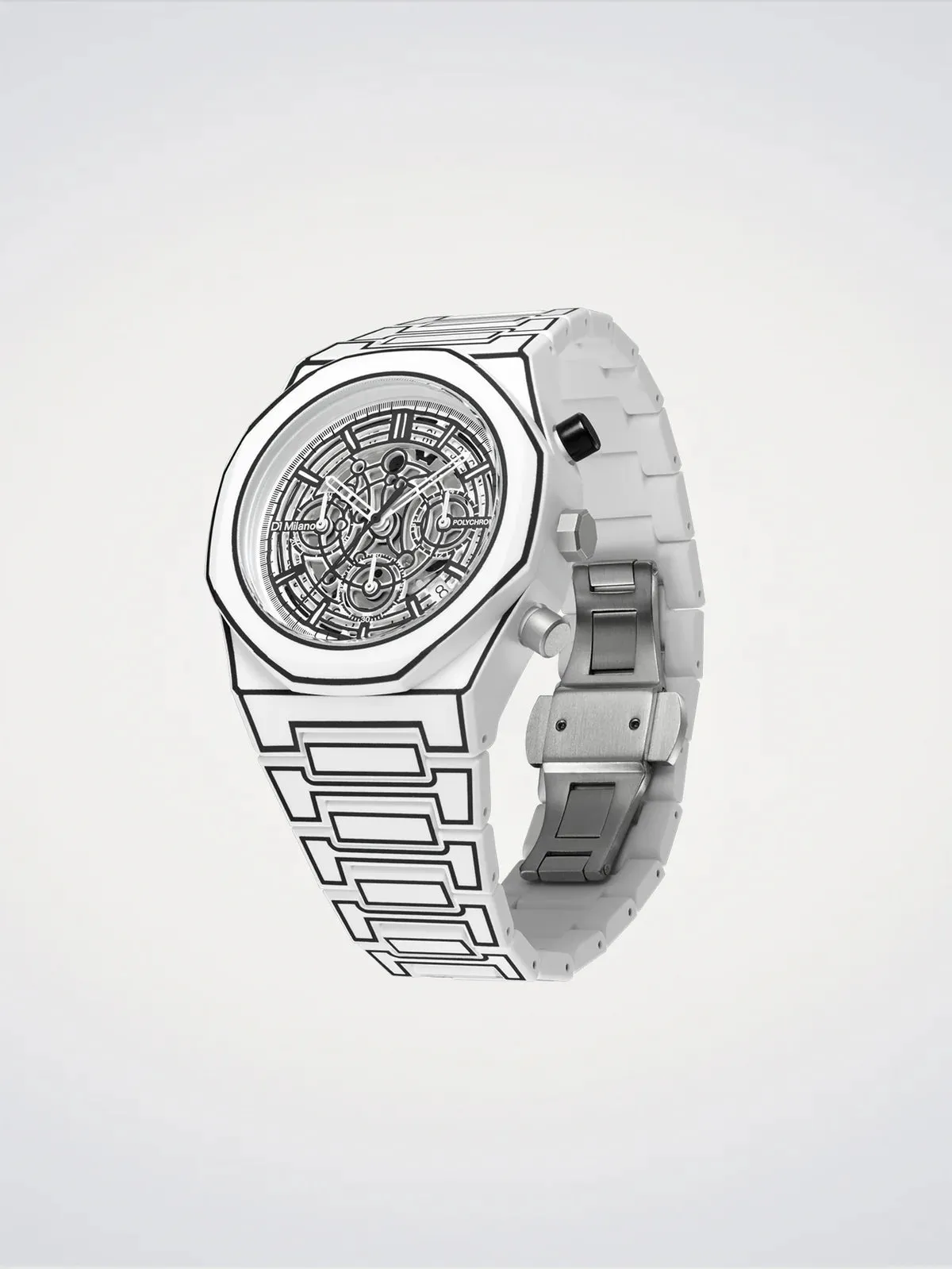 D1 Milano White Sketch Polychrono Watch sold by C.W. Sellors product image thumbnail 2