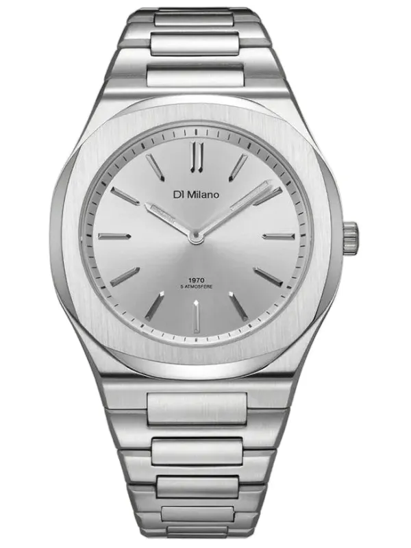 D1 Milano Groovy Silver Ultra Thin Watch made by C.W. Sellors
