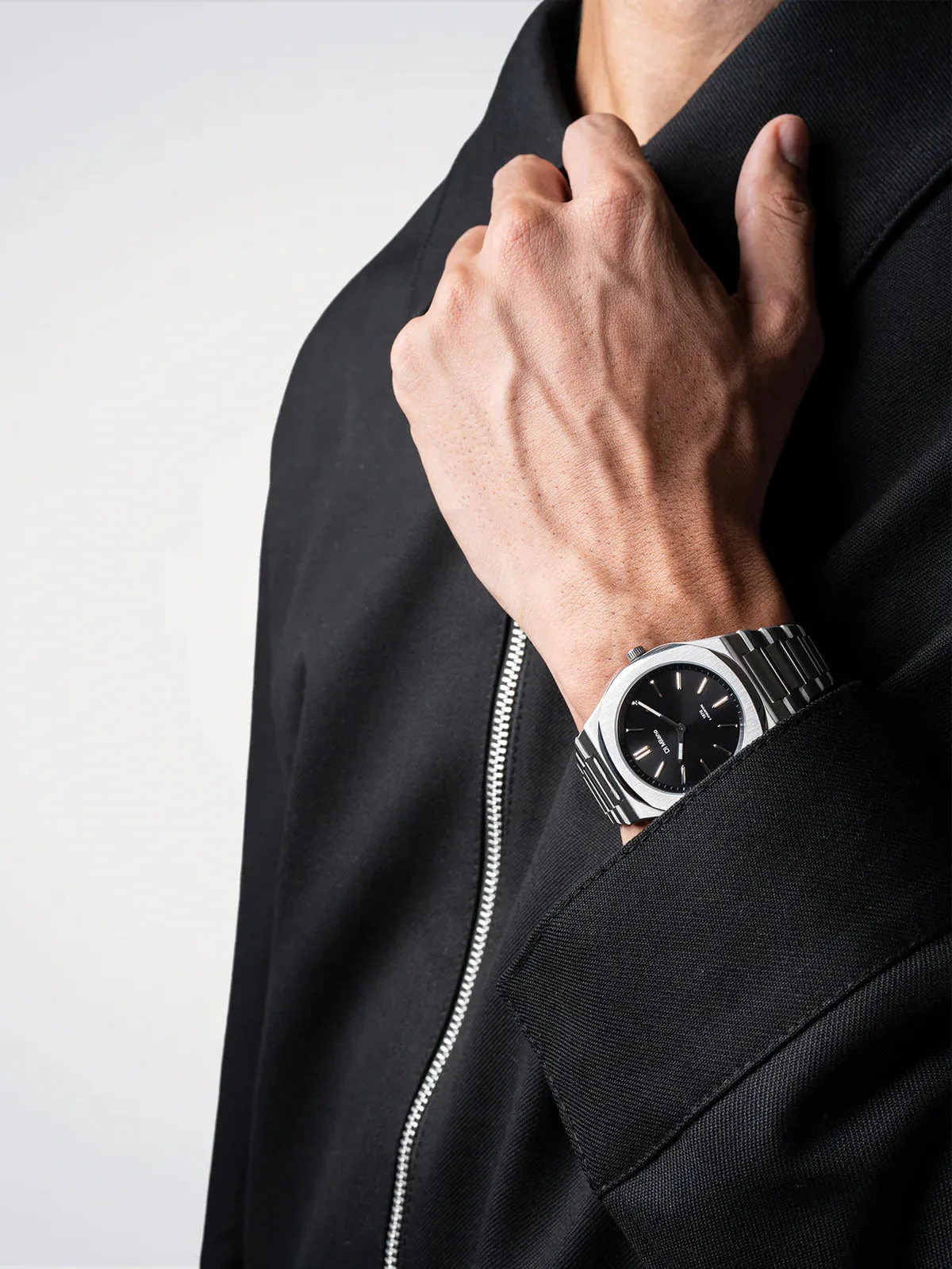 D1 Milano Groovy Black Ultra Thin Watch sold by C.W. Sellors product image thumbnail 5