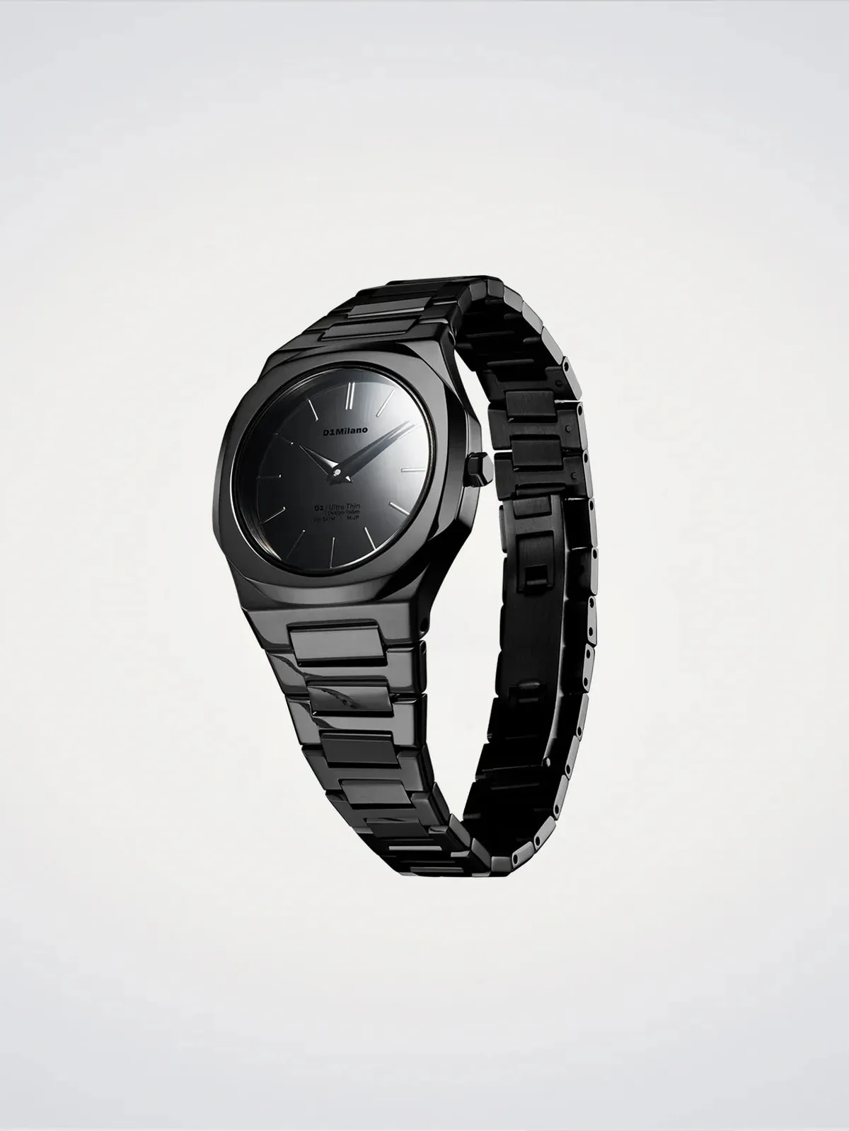 D1 Milano Black Gleam Ultra Thin Watch sold by C.W. Sellors product image thumbnail 2