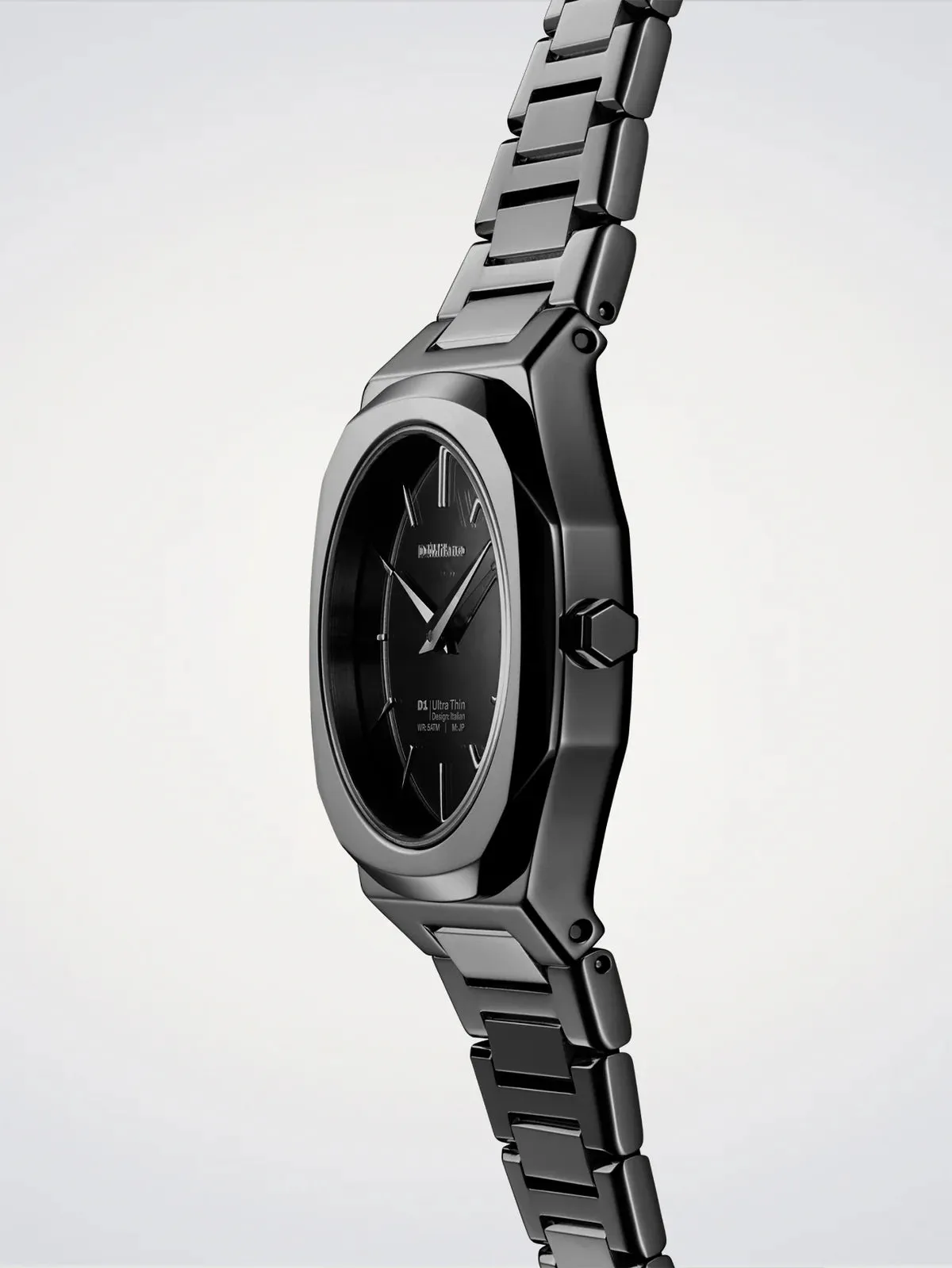 D1 Milano Black Gleam Ultra Thin Watch sold by C.W. Sellors product image thumbnail 3