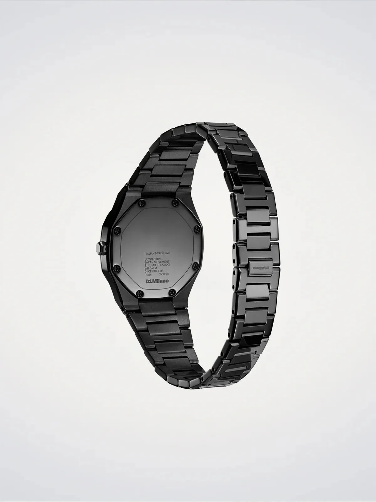 D1 Milano Black Gleam Ultra Thin Watch sold by C.W. Sellors product image thumbnail 4