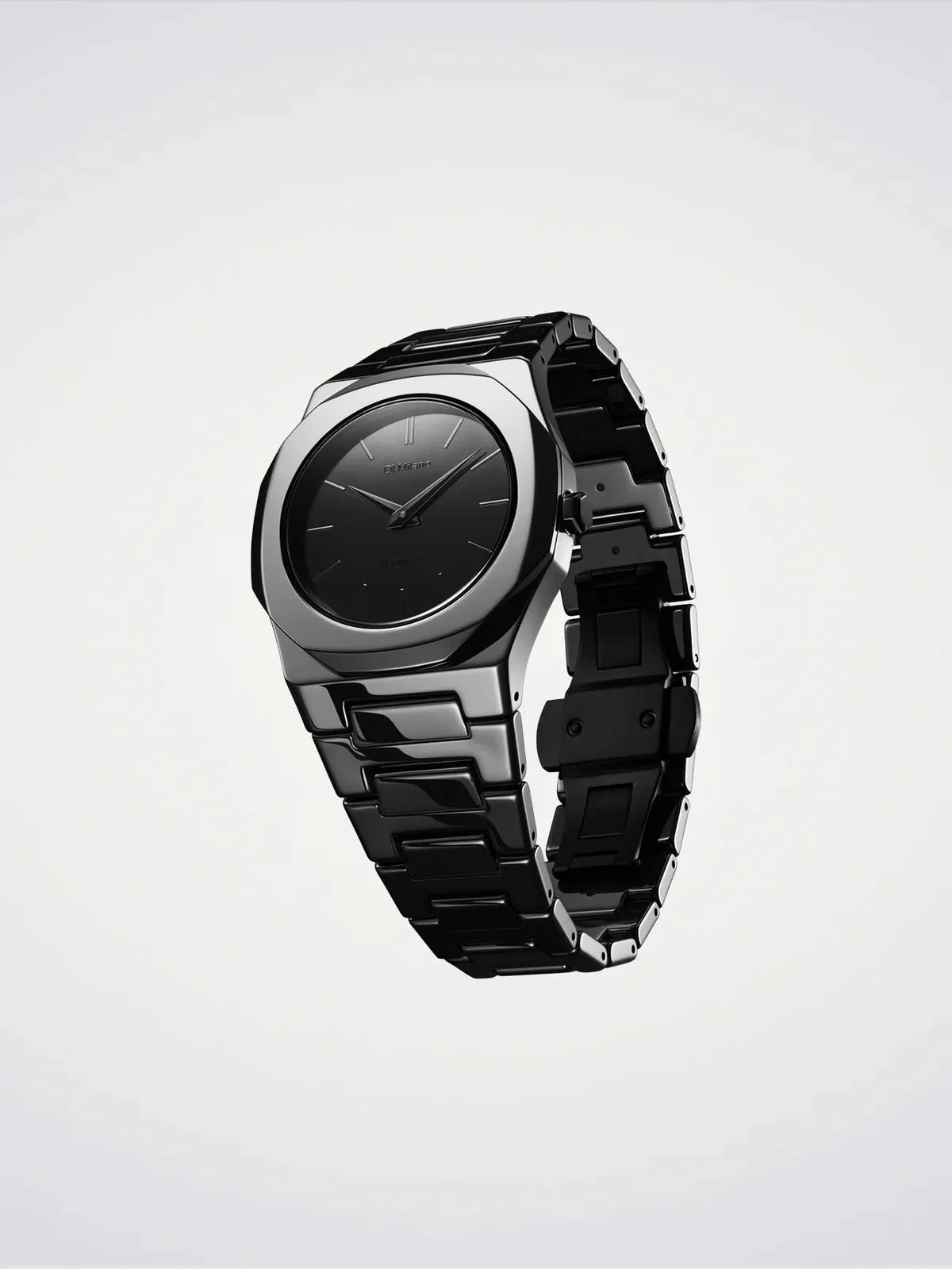 D1 Milano Black Mirror Ultra Thin Watch sold by C.W. Sellors product image thumbnail 2