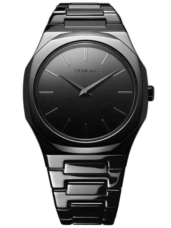 D1 Milano Black Mirror Ultra Thin Watch made by C.W. Sellors