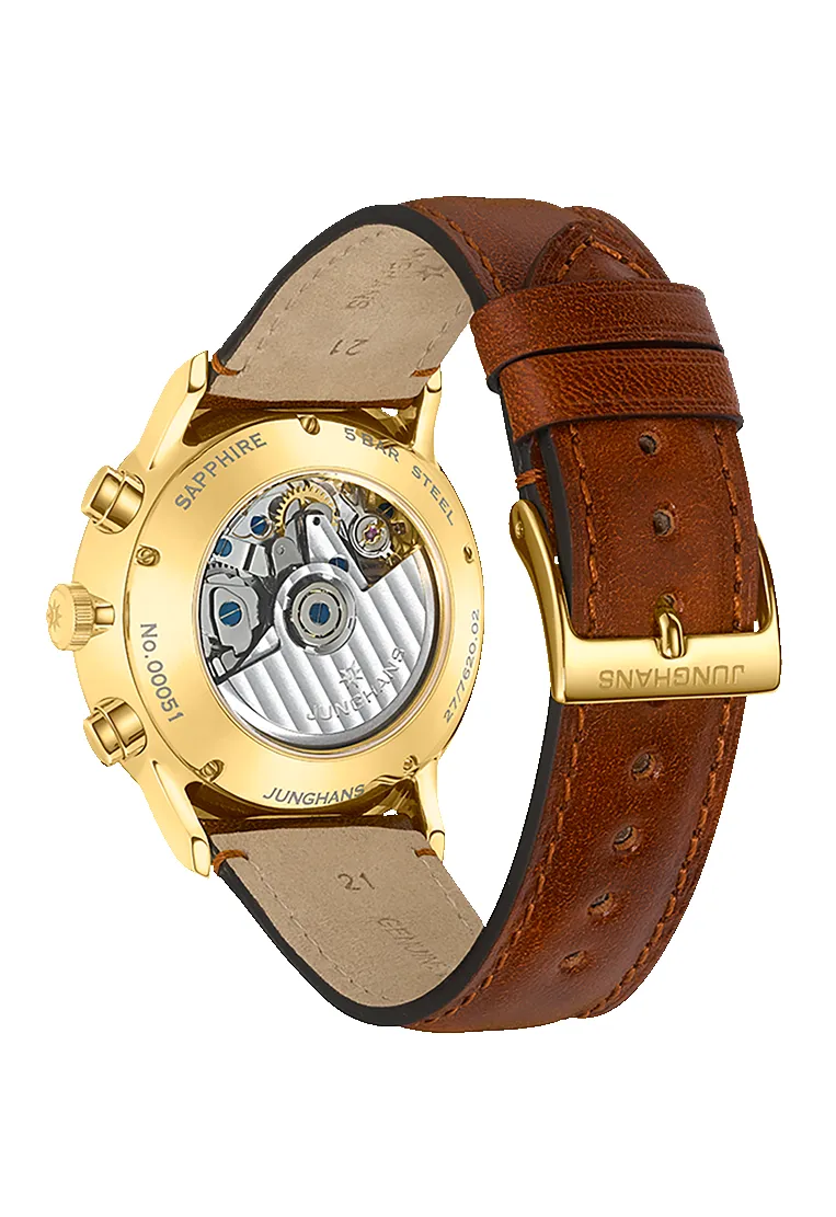 Junghans Meister Chronoscrope Leather Date English sold by C.W. Sellors product image thumbnail 4