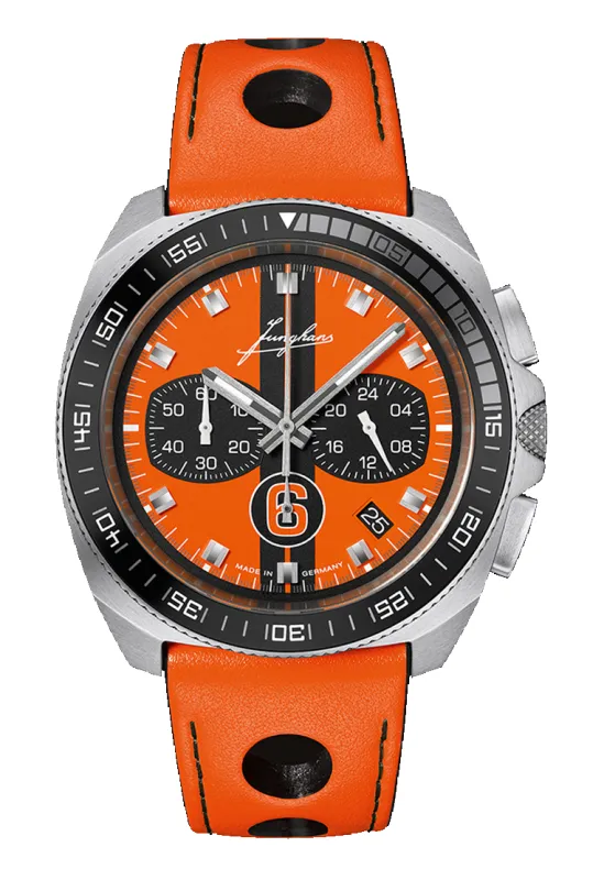 Junghans 1972 Chronoscope Sports Edition Orange made by C.W. Sellors