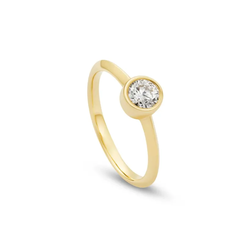 Clogau Celebration 9ct Yellow Gold 0.5ct Lab Grown Diamond Ring made by C.W. Sellors