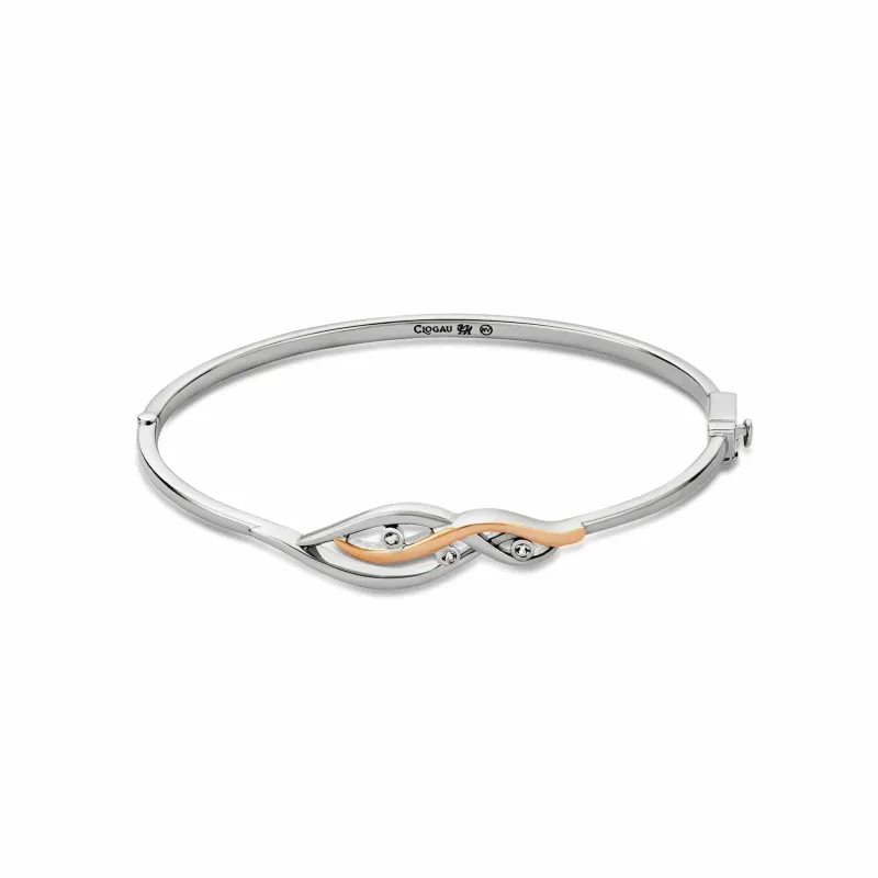 Clogau Nature's Wonder Sterling Silver Topaz Waterfall Bangle made by C.W. Sellors
