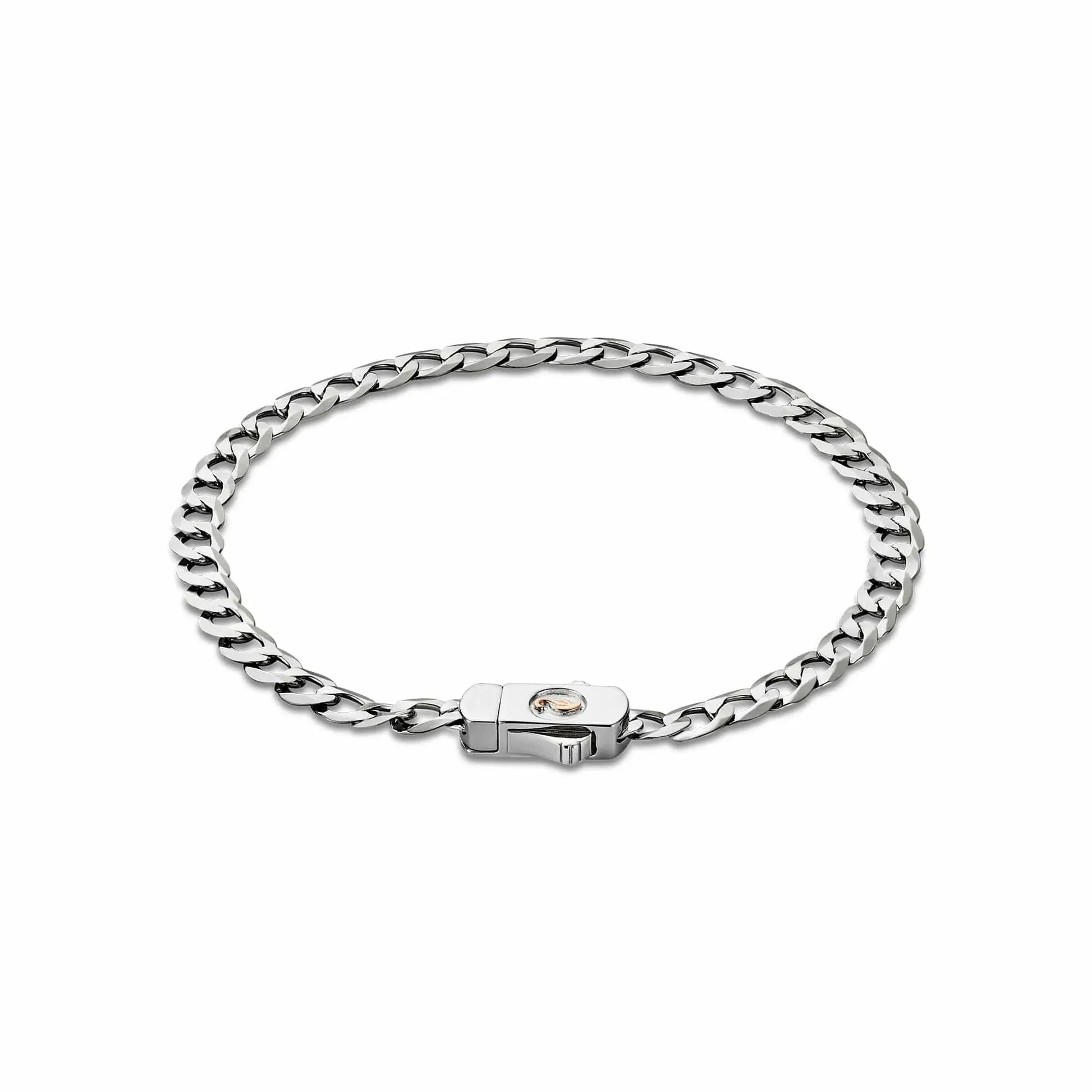 Clogau Insignia Sterling Silver Curb Chain Bracelet sold by C.W. Sellors