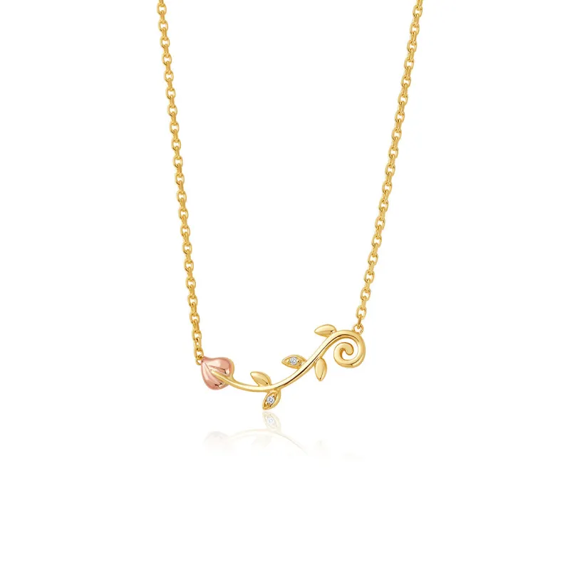 Clogau Vine Of Life 9ct Gold Diamond Necklace made by C.W. Sellors