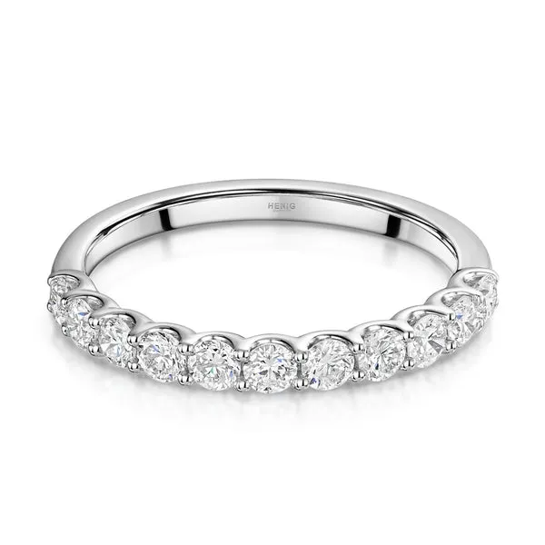18ct White Gold 0.71ct Lab Grown Diamond Round Cut Eternity Ring sold by C.W. Sellors