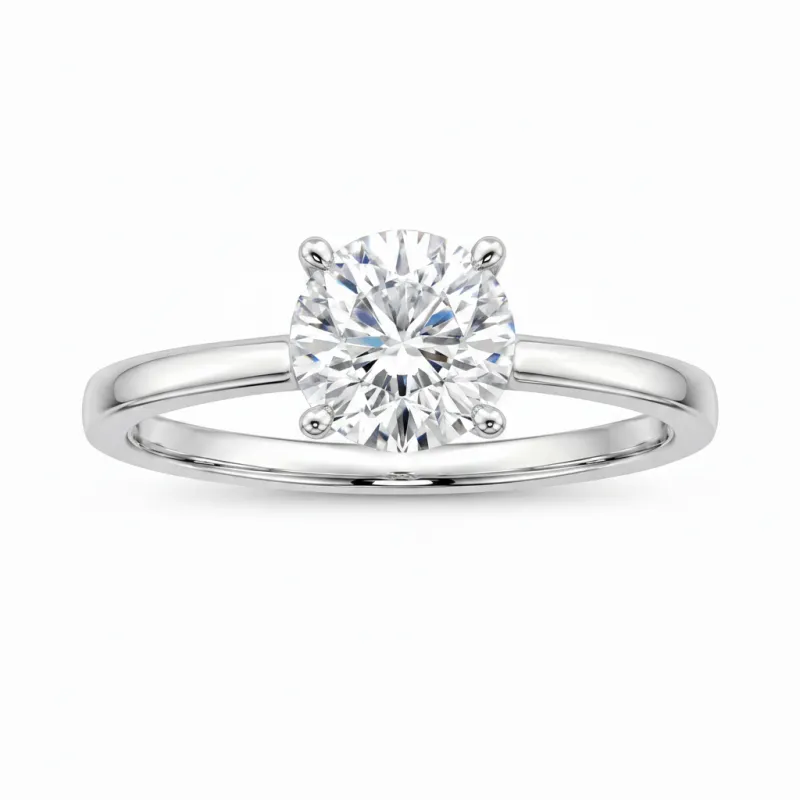 18ct White Gold 1.06ct Lab Grown Diamond Round Cut Engagement Ring made by C.W. Sellors