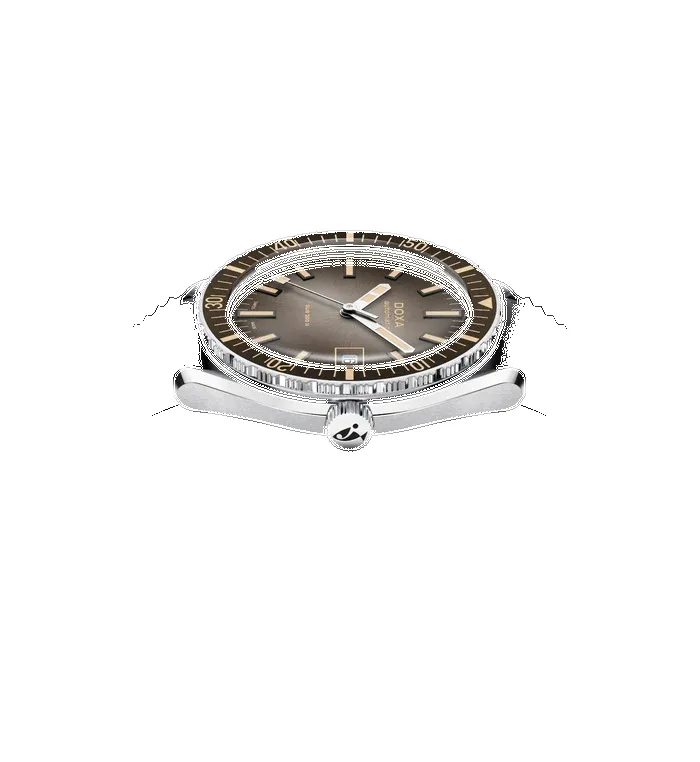 Doxa Sub 200 II Sharkhunter Vintage Grey Bezel Rubber Strap Watch sold by C.W. Sellors product image thumbnail 3